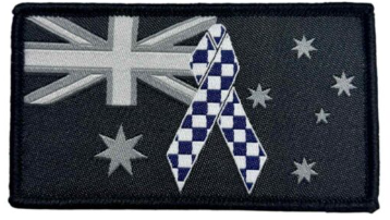Police Remembrance Patch - Black