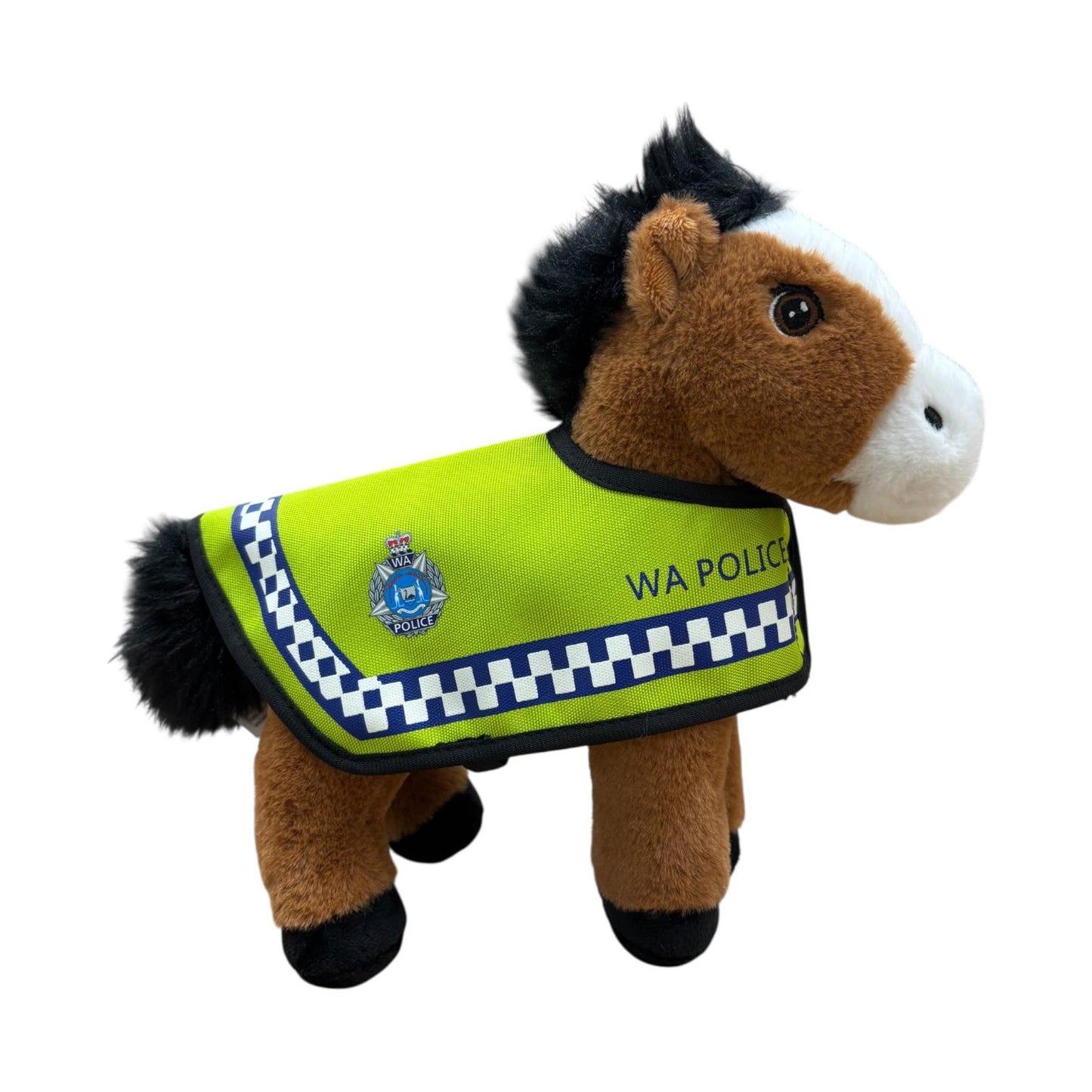 Police Horse with Hi Vis coat