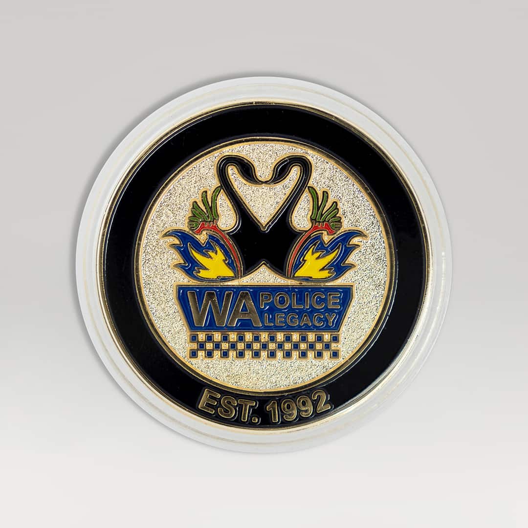 Gold WA Police Legacy Challenge Coin