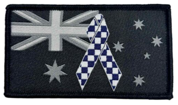 Police Remembrance Patch - Black